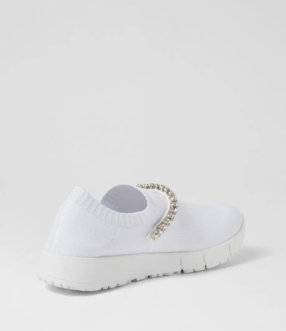 jolo_white_silver_trim_fabric_sneakers_2.webp Jolo White Silver Trim Fabric Sneakers<DJANGO & JULIETTE Cheap