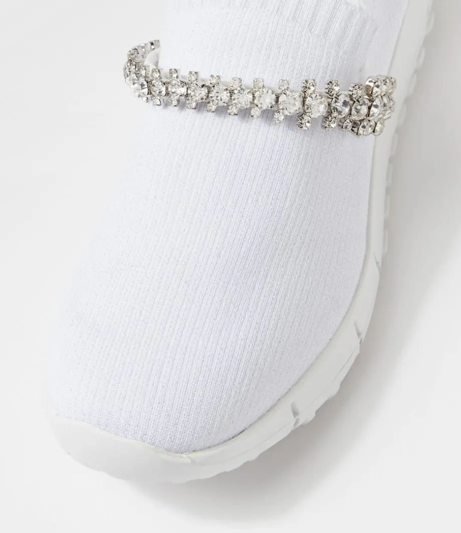 jolo_white_silver_trim_fabric_sneakers_3.webp Jolo White Silver Trim Fabric Sneakers<DJANGO & JULIETTE Cheap