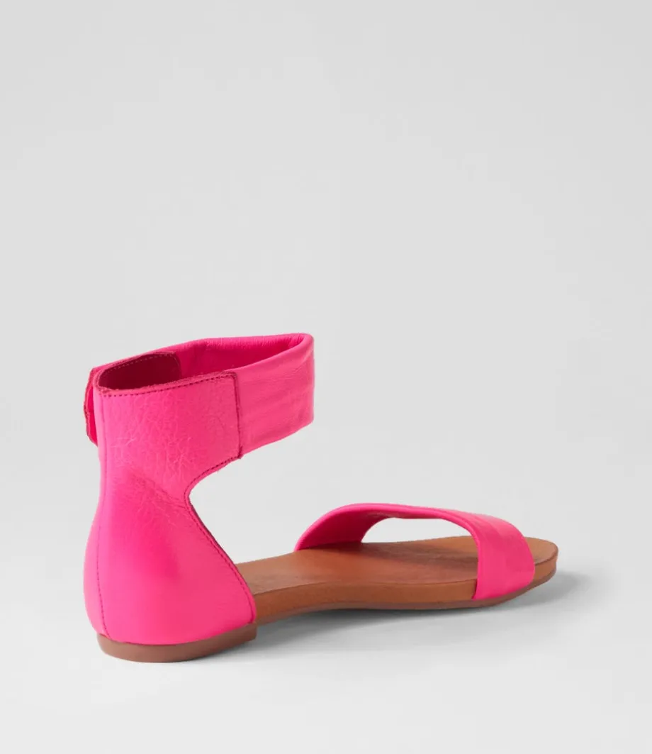juzz_hot_pink_leather_sandals_2.webp Juzz Hot Pink Leather Sandals<DJANGO & JULIETTE Clearance