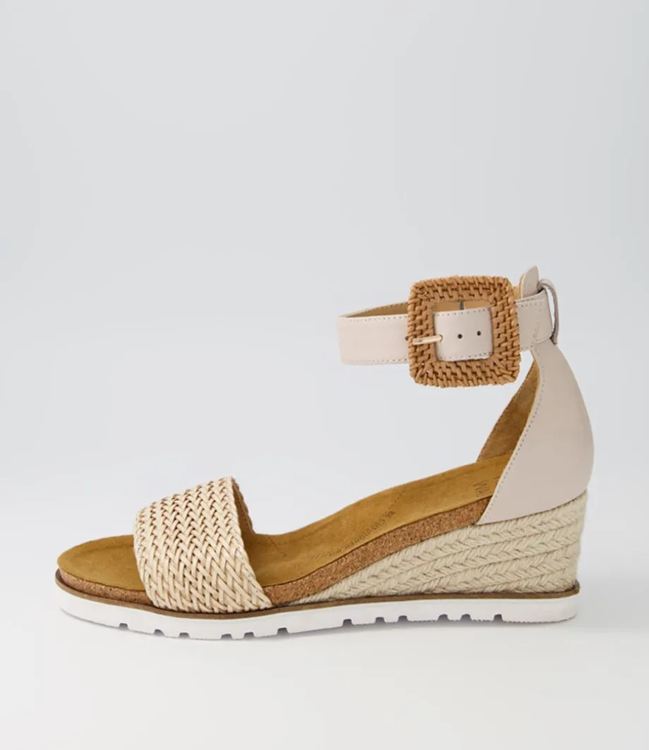 Kaelers W Nude Weave Leather Espadrilles<ZIERA Best