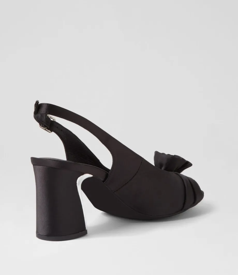 kekoa_black_satin_sandals_2.webp Kekoa Black Satin Sandals<DJANGO & JULIETTE Cheap