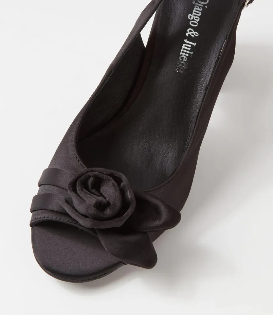 kekoa_black_satin_sandals_3.webp Kekoa Black Satin Sandals<DJANGO & JULIETTE Cheap