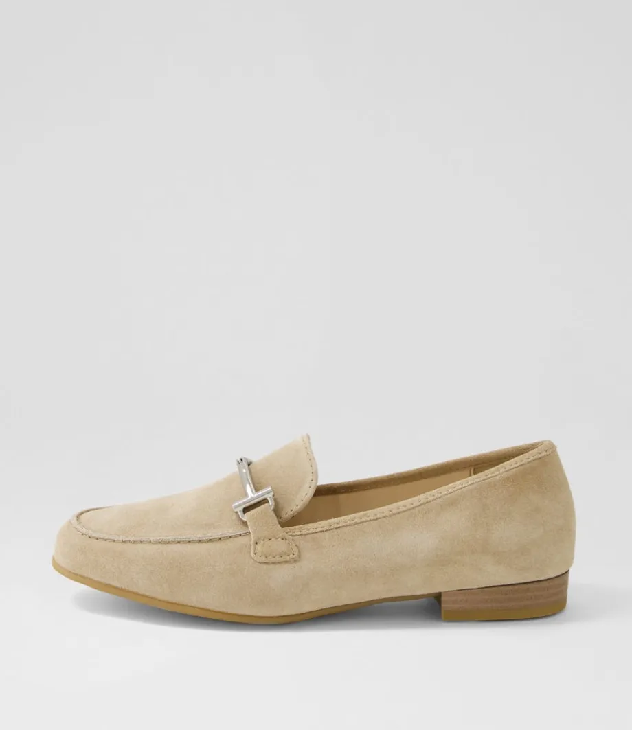 Kent 72 Sand Suede Flat Shoes<ARA Outlet
