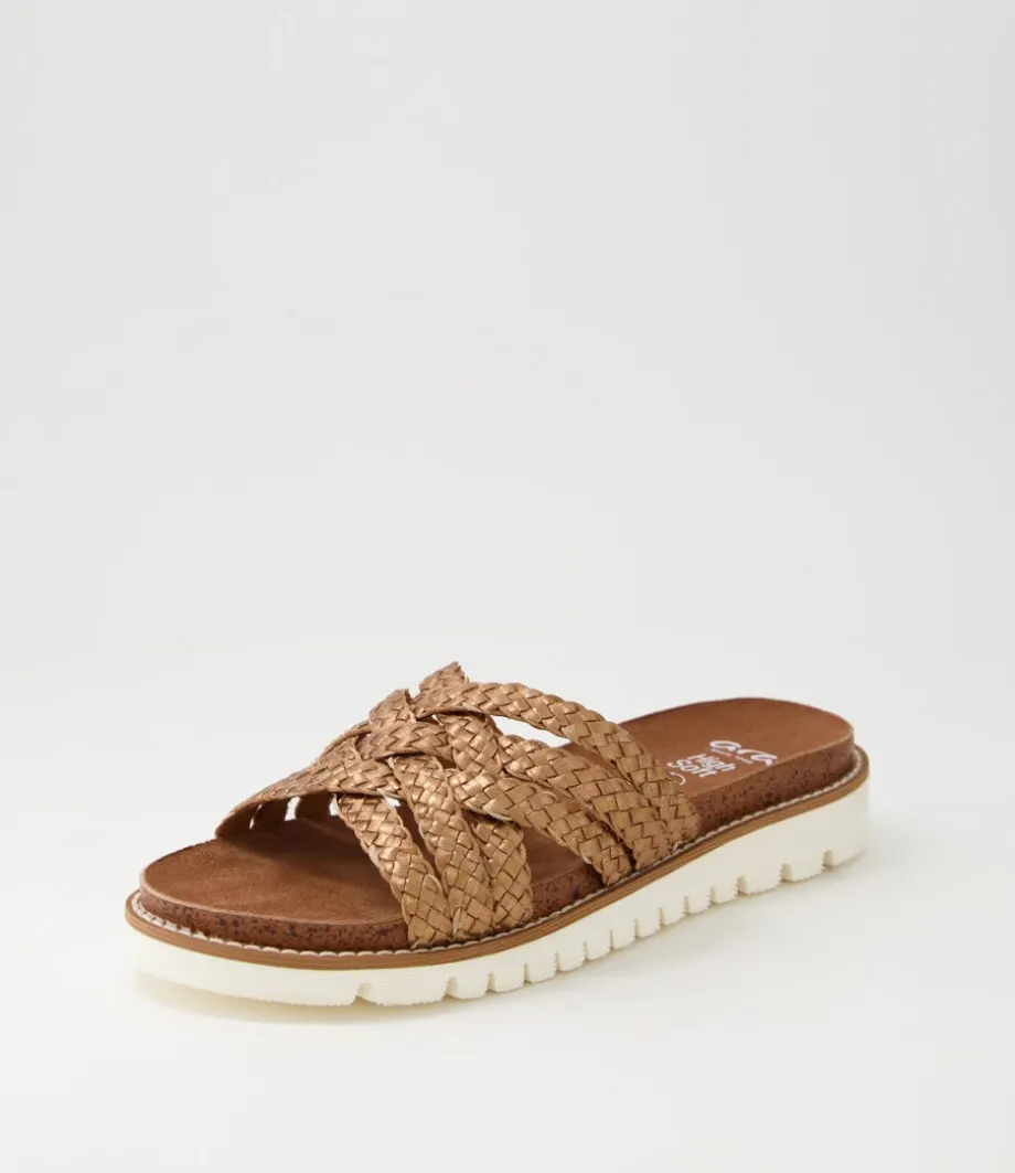 Kent Sport S 20 Whiskey Tan Leather Sandals<ARA New