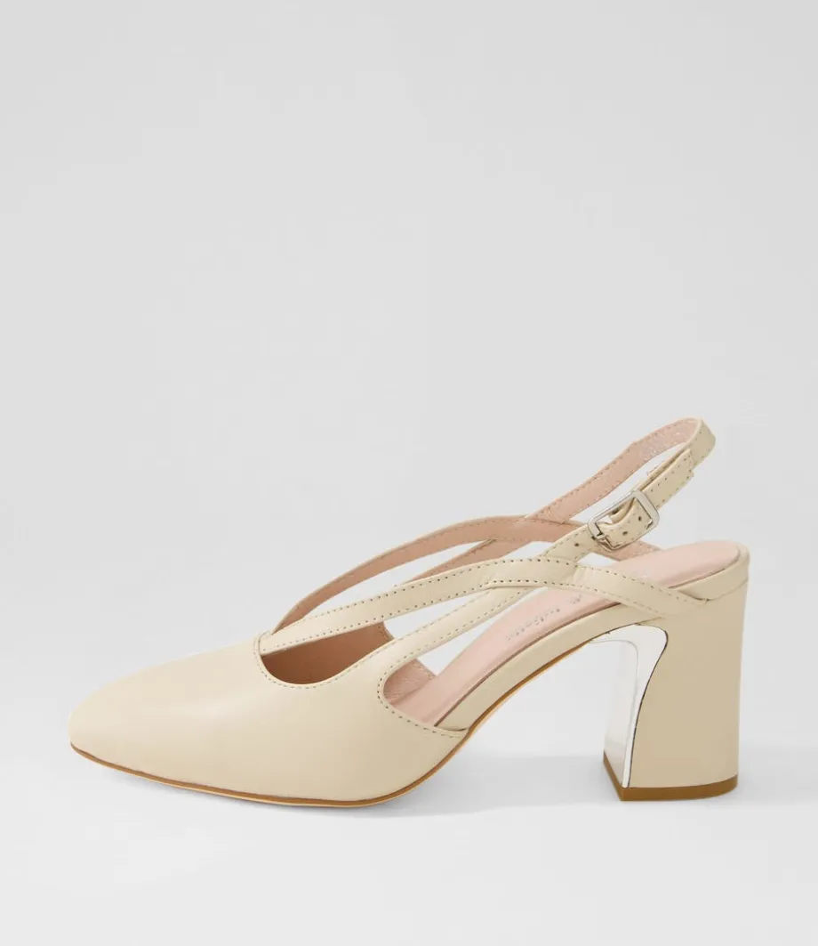 Kenzy Nude Leather Heels<DJANGO & JULIETTE Sale