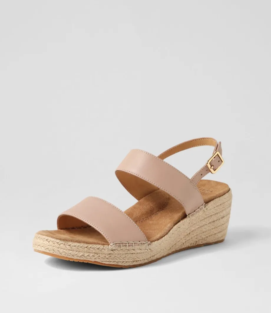 Kiarra Xw Blush Leather Espadrilles<ZIERA Sale