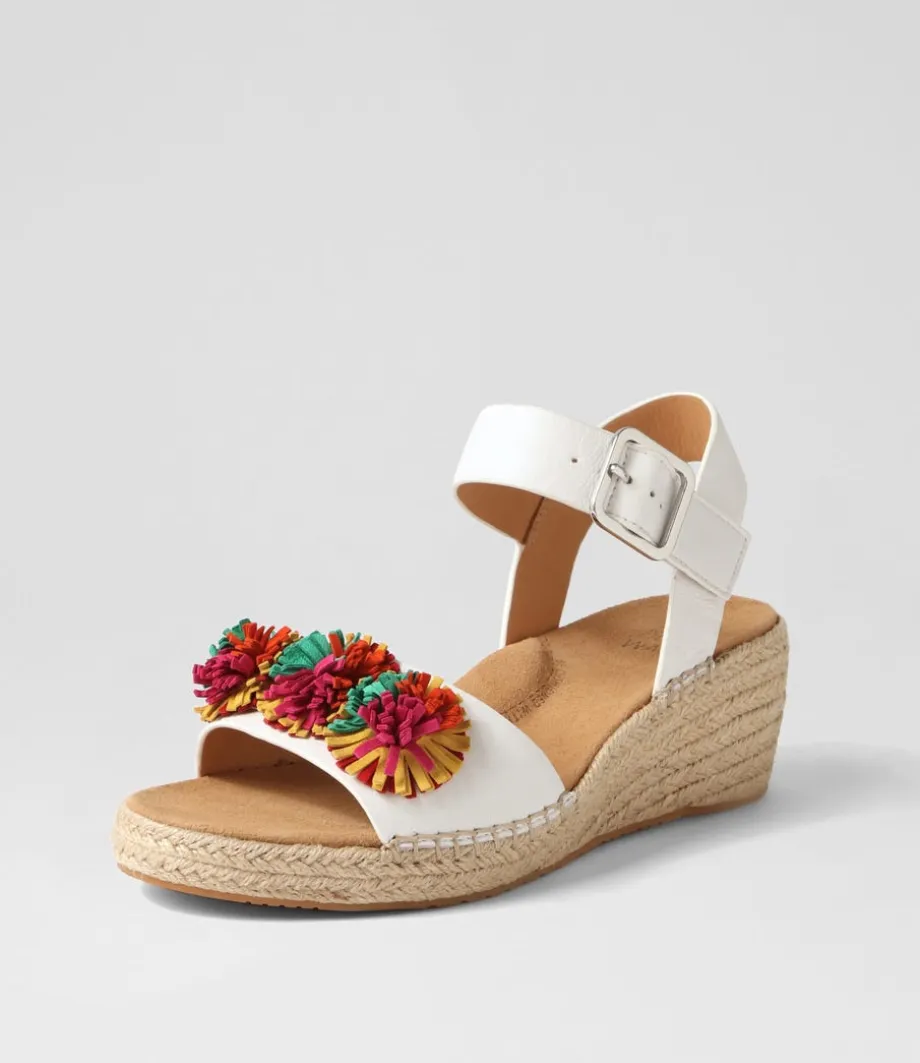 Kishop Xw White Multi Sandals<ZIERA Shop