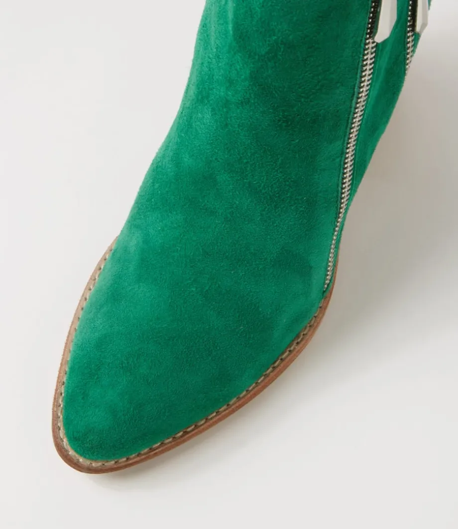 klues_new_emerald_suede_ankle_boots_3.webp Klues New Emerald Suede Ankle Boots<DJANGO & JULIETTE Outlet