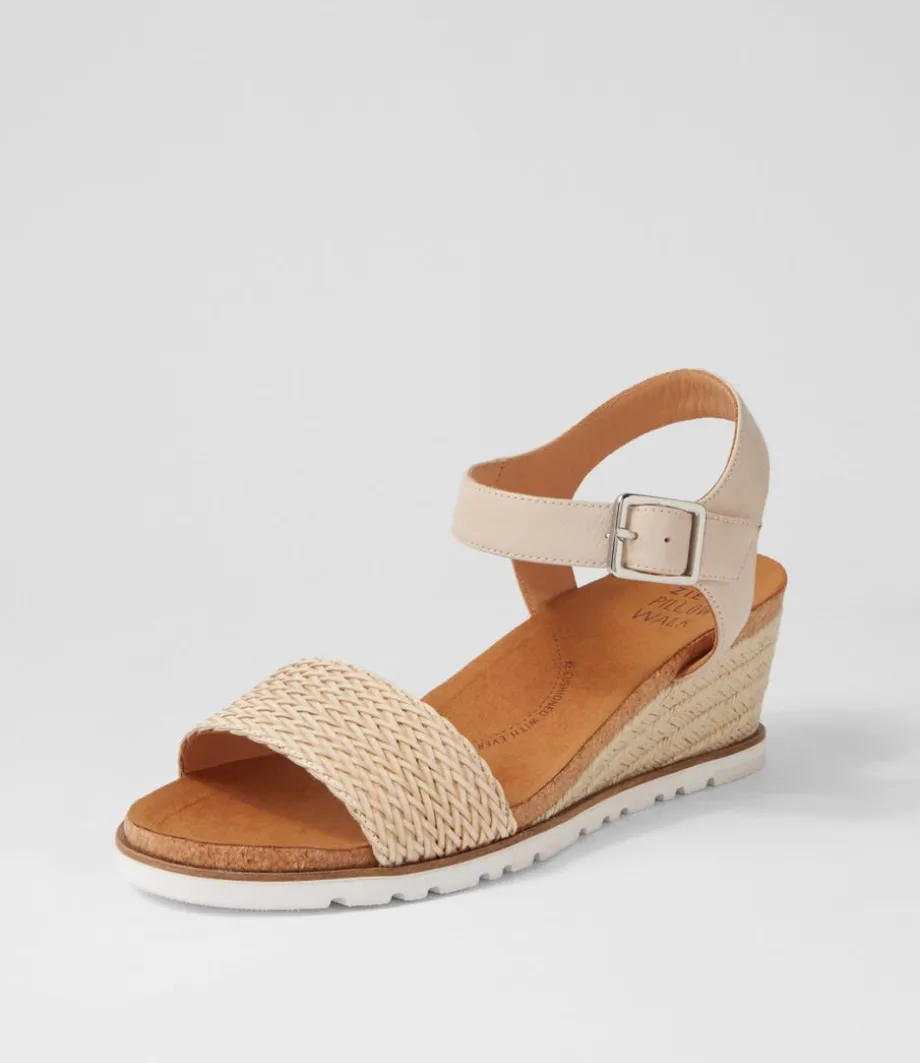 Konyise W Nude Weave Leather Sandals<ZIERA Best