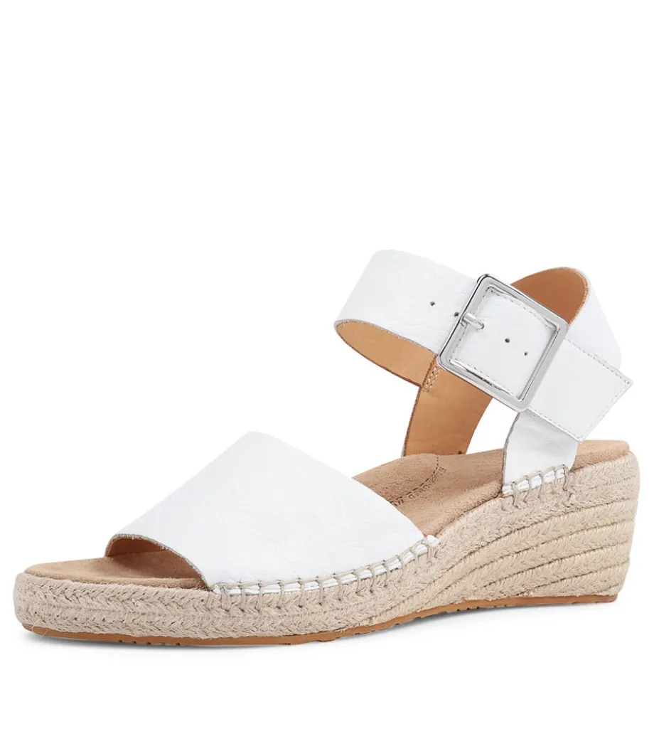 Kraig Xw White Leather Sandals<ZIERA Sale