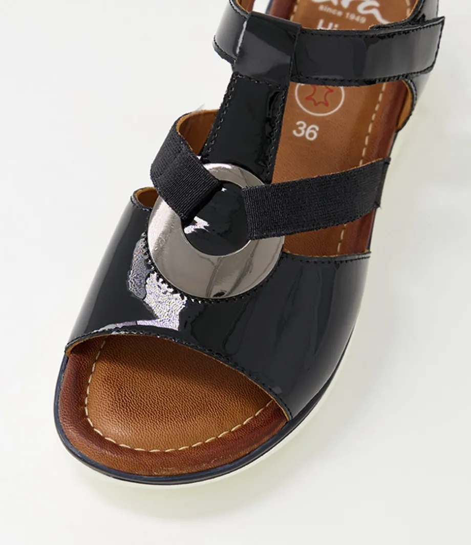 kreta__black_leather_sandals_3.webp Kreta 24 Black Leather Sandals<ARA Fashion