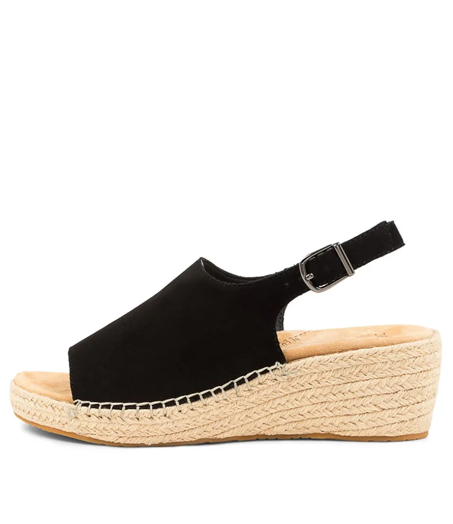 Kyrin Xw Black Suede Espadrilles<ZIERA Cheap