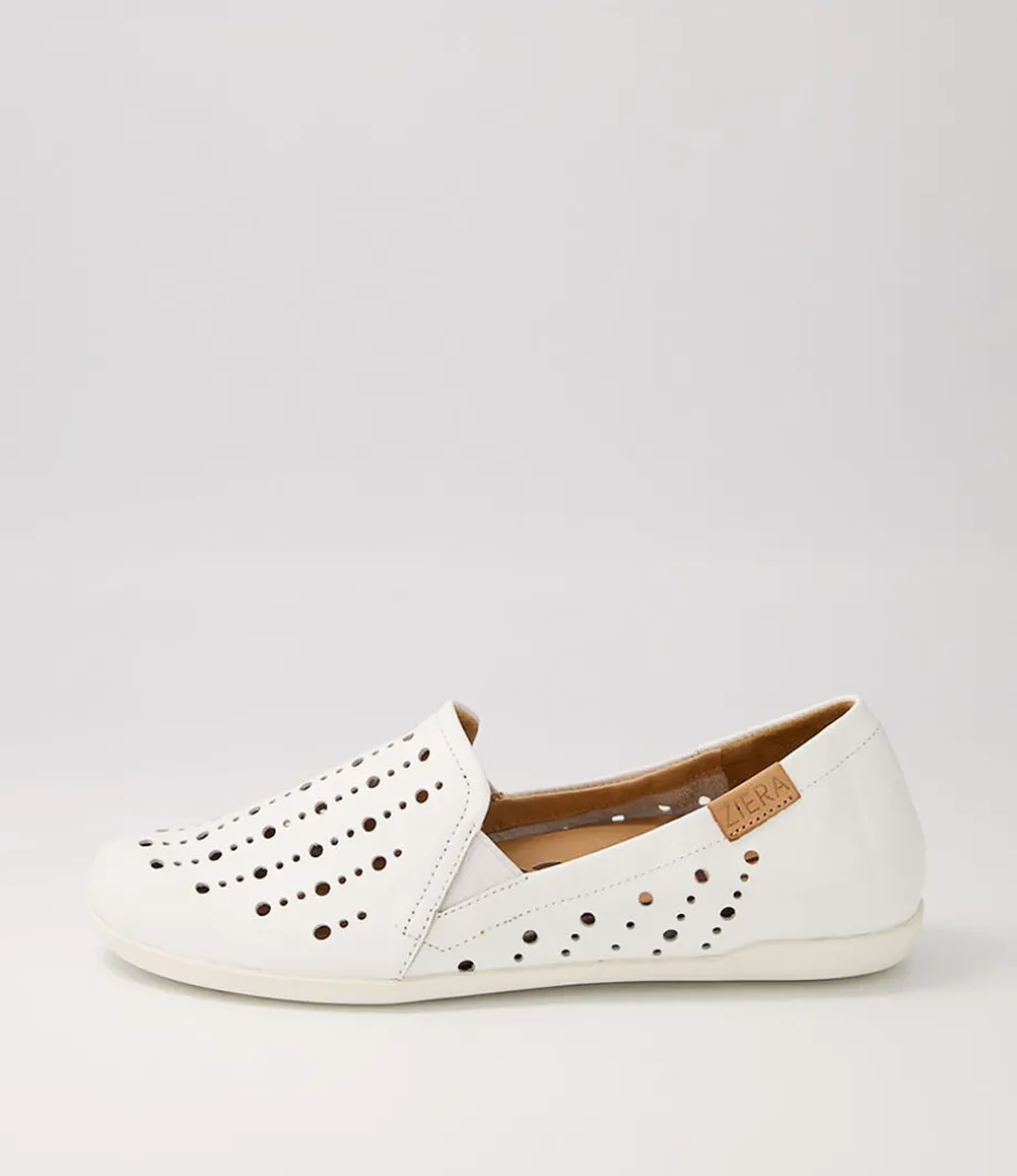 Lagos W White Leather Loafers<ZIERA Best