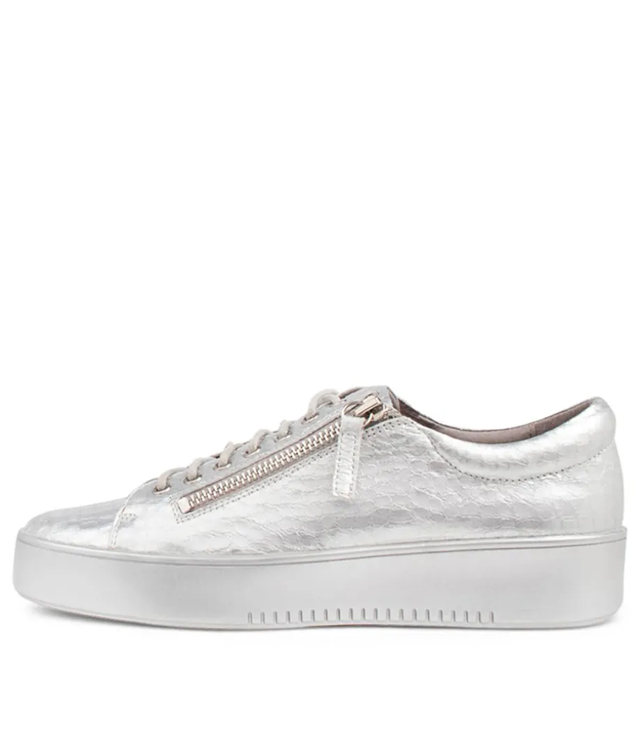 Laila Silver Leather Sneakers<DJANGO & JULIETTE Online