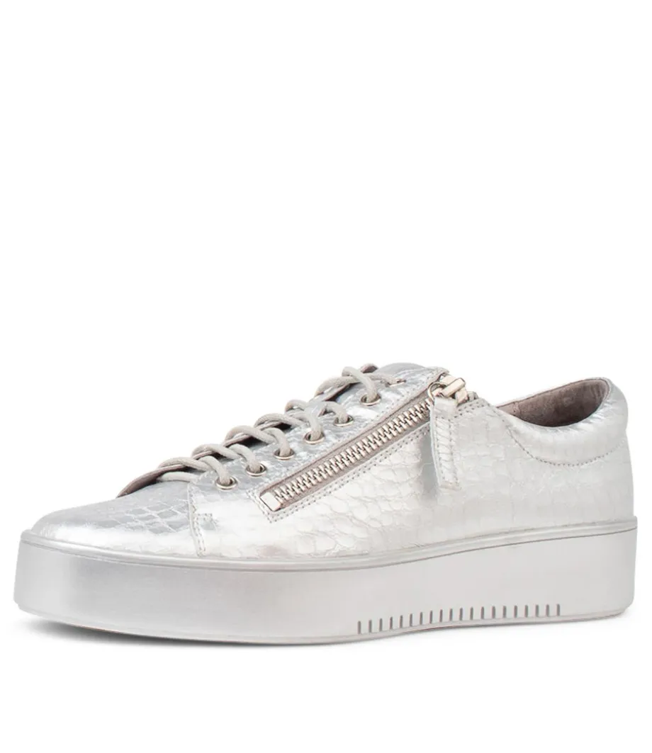 Laila Silver Leather Sneakers<DJANGO & JULIETTE Online
