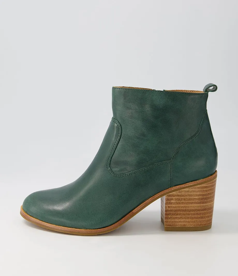 Landins W Emerald Leather Ankle Boots<ZIERA Best Sale