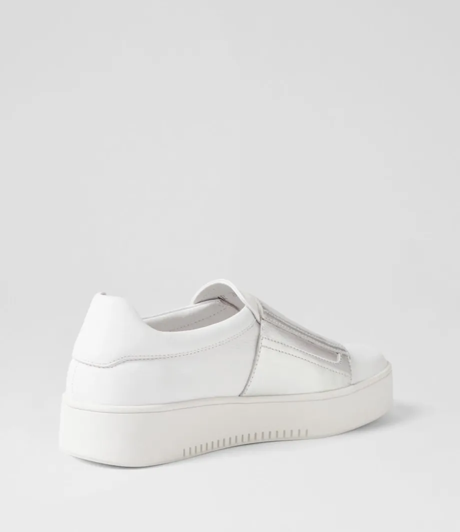 laroon_white_silver_leather_sneakers_2.webp Laroon White Silver Leather Sneakers<DJANGO & JULIETTE New