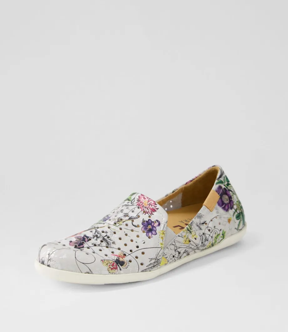 Liana W White Fields Leather Loafers<ZIERA Best Sale