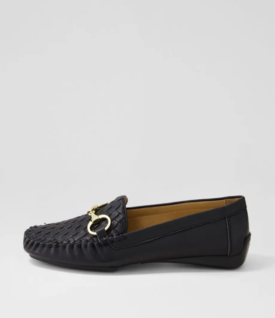 Lille Black Leather Loafers<DJANGO & JULIETTE Fashion