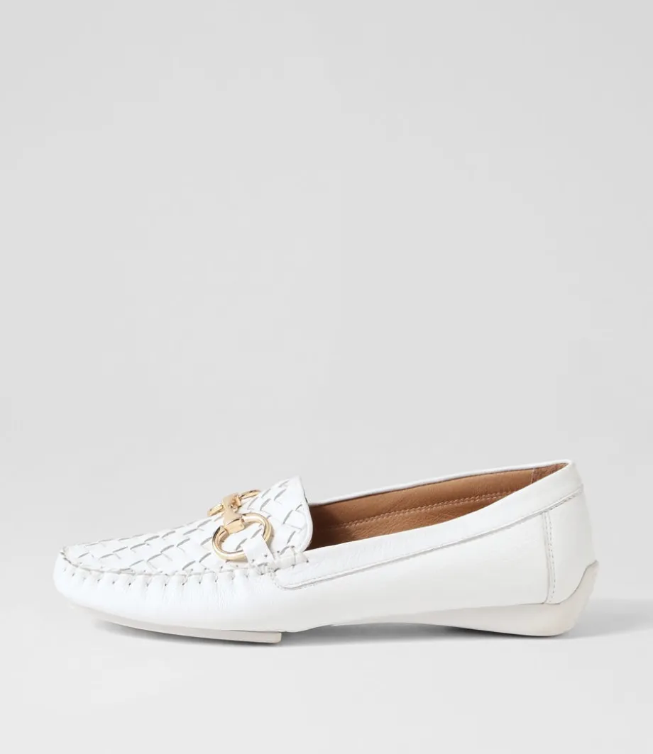 Lille White Leather Loafers<DJANGO & JULIETTE Best
