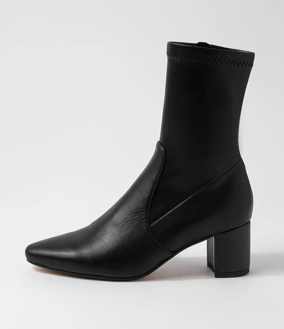 Linta Black Stretch Ankle Boots<DIANA FERRARI Shop