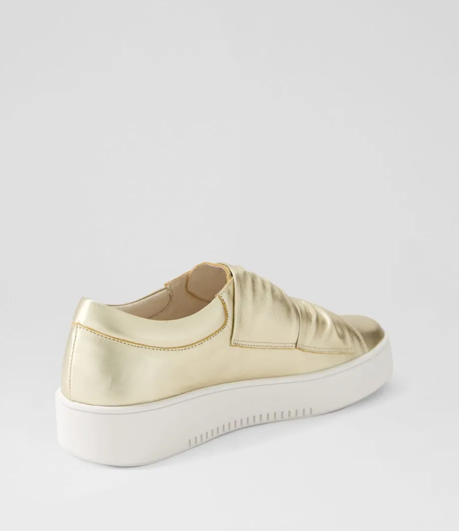 loja_pale_gold_shine_leather_sneakers_2.webp Loja Pale Gold Shine Leather Sneakers<DJANGO & JULIETTE Best