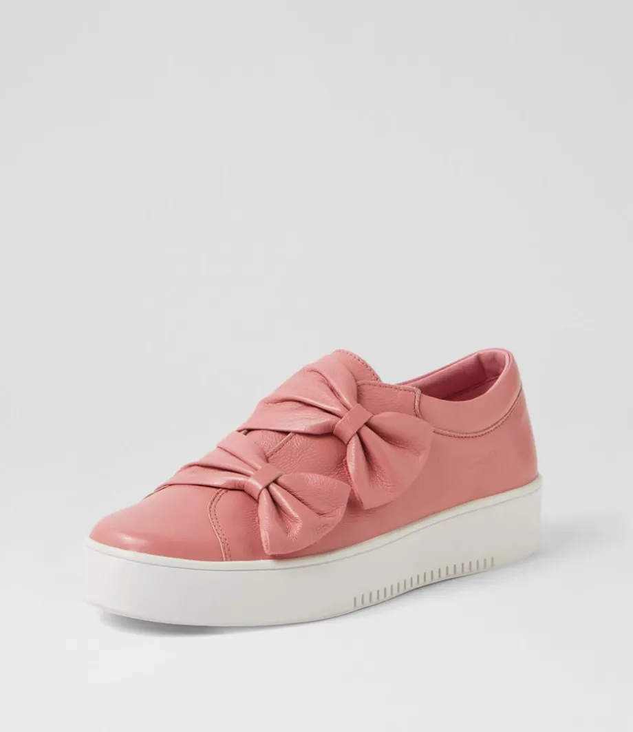 Loja Pretty Pink White Leather Sneakers<DJANGO & JULIETTE Cheap