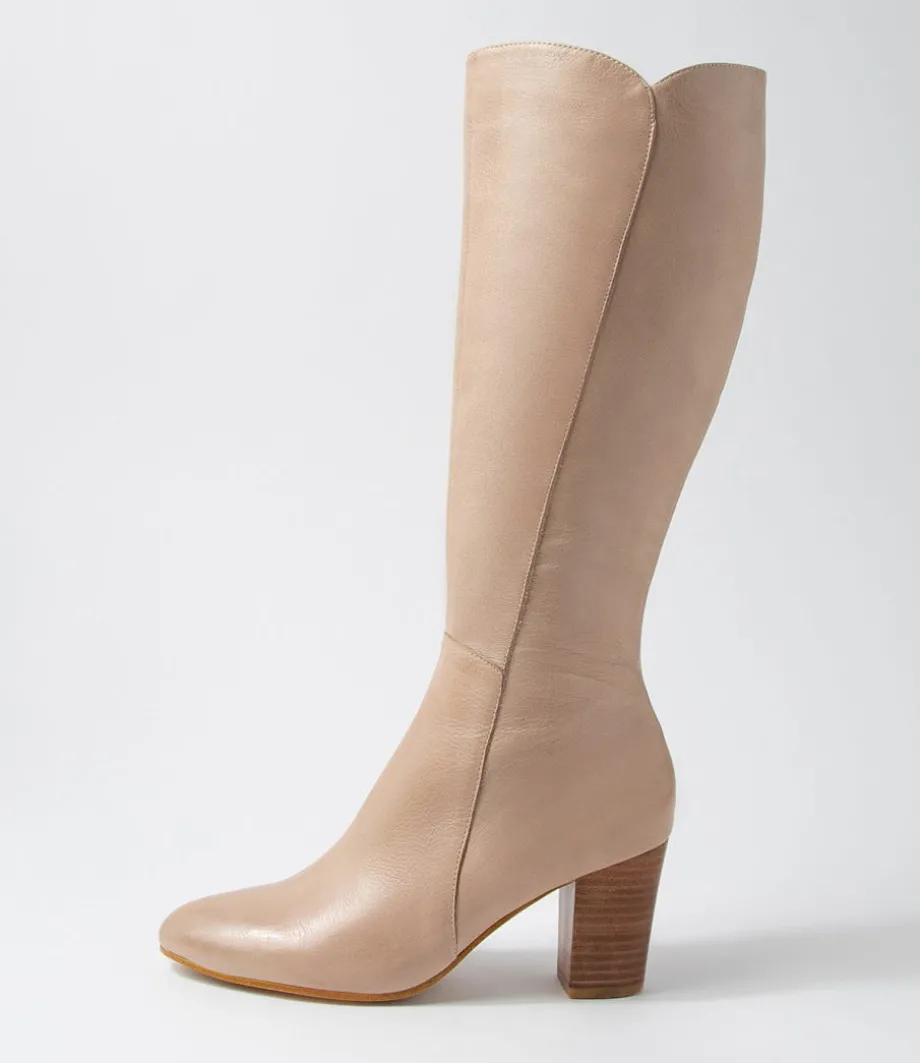 Lonson Cafe Leather Knee High Boots<DJANGO & JULIETTE Sale