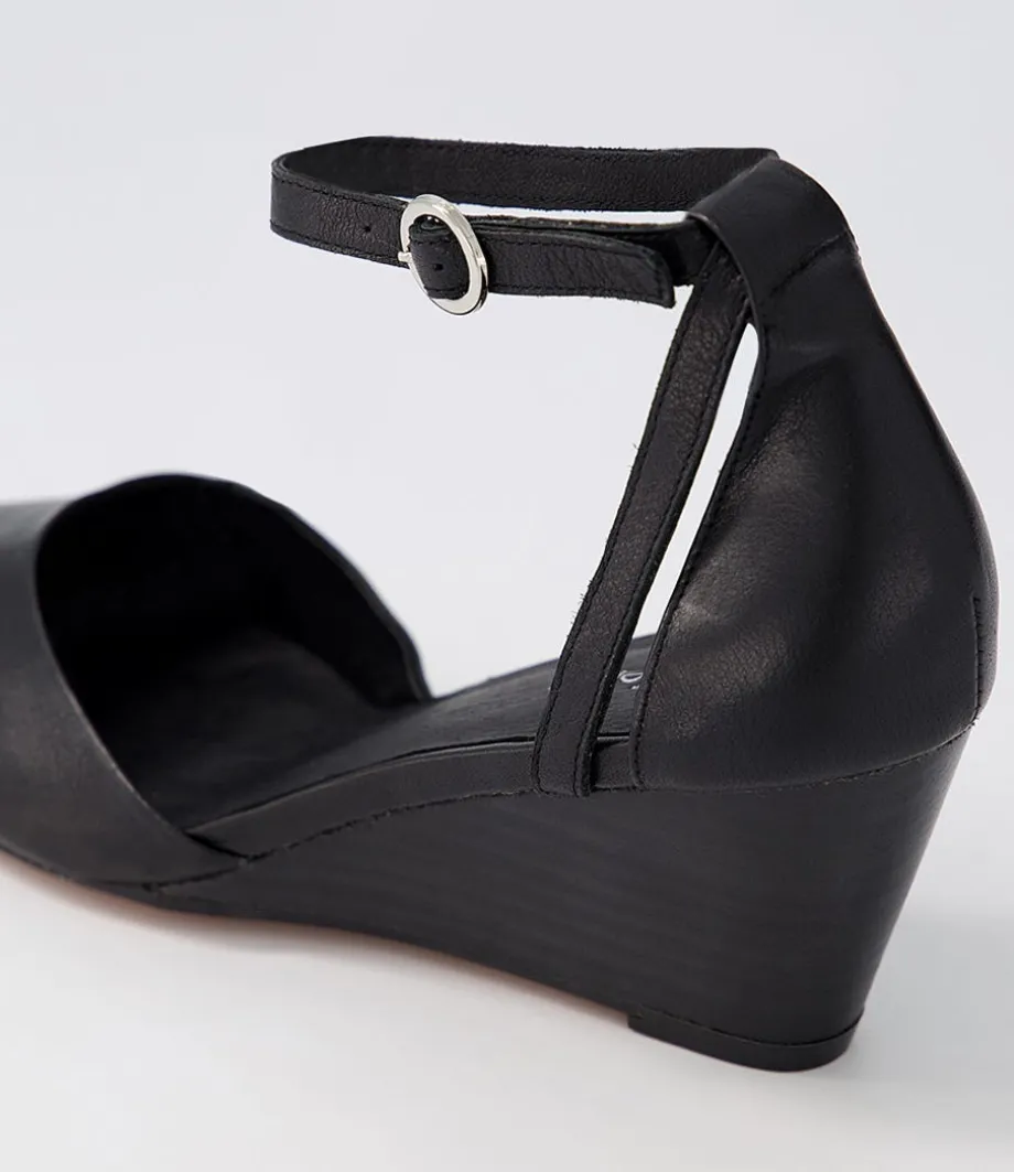 lorelei_black_leather_heels_4.webp Lorelei Black Leather Heels<DIANA FERRARI Outlet
