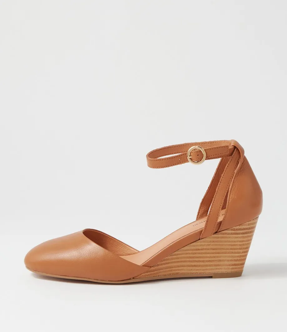 Lorelei Tan Natural Heel Leather Heels<DIANA FERRARI Online