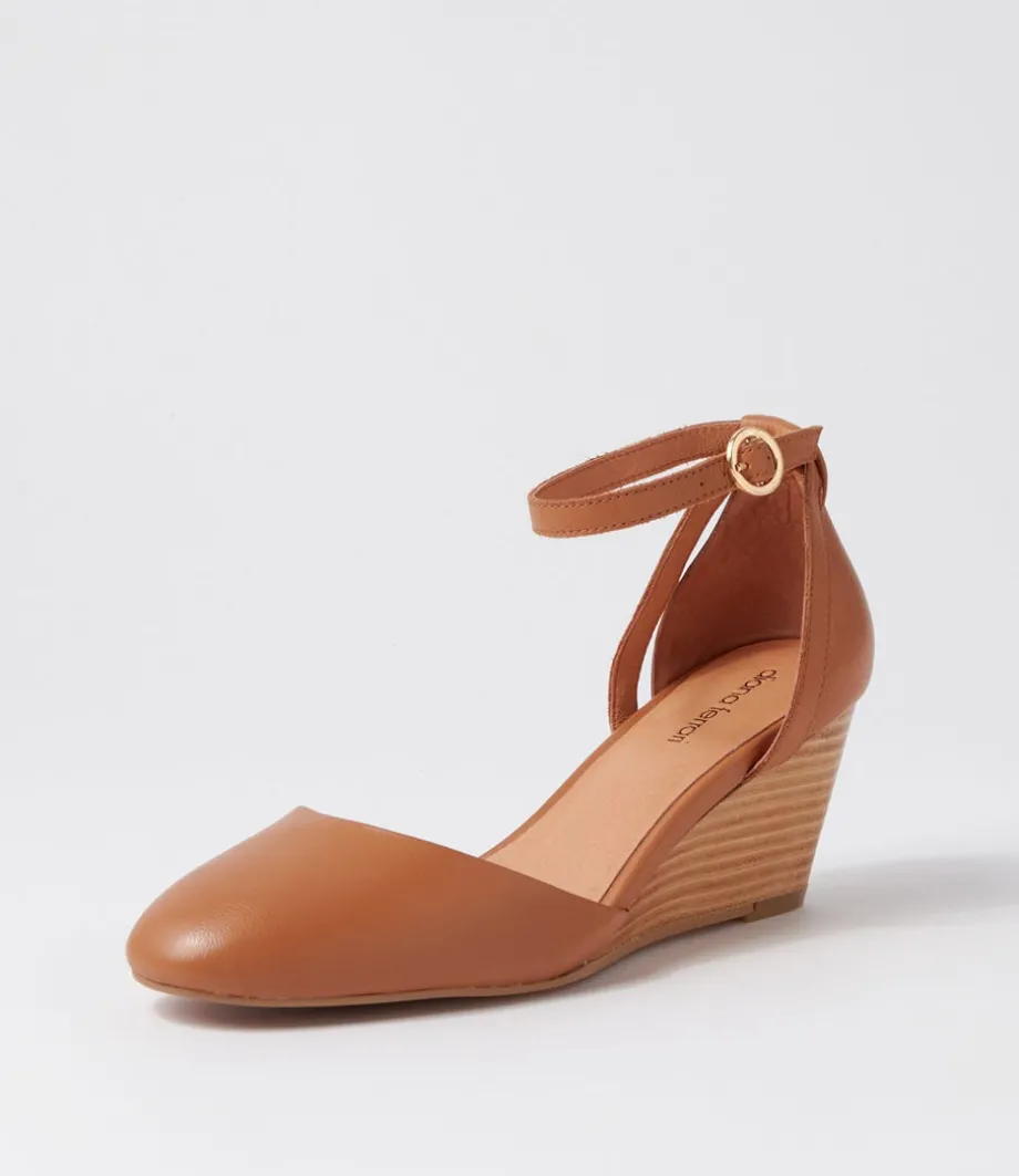 Lorelei Tan Natural Heel Leather Heels<DIANA FERRARI Online