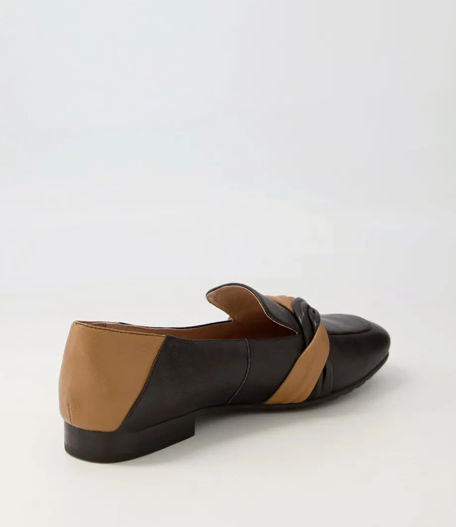 majorca_black_dark_tan_leather_loafers_2.webp Majorca Black Dark Tan Leather Loafers<TOP END Store