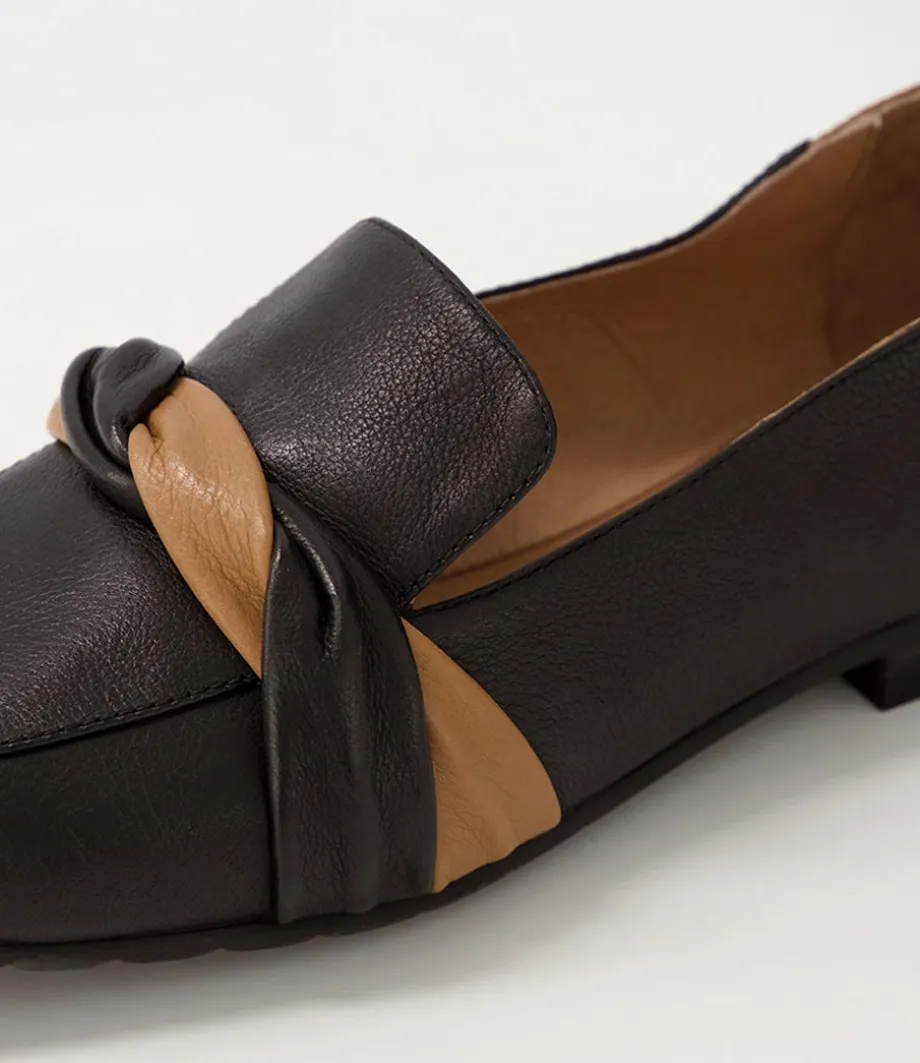 majorca_black_dark_tan_leather_loafers_4.webp Majorca Black Dark Tan Leather Loafers<TOP END Store