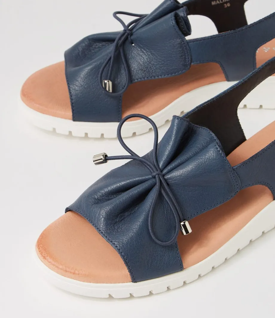 malika_navy_white_leather_sandals_4.webp Malika Navy White Leather Sandals<DJANGO & JULIETTE Clearance