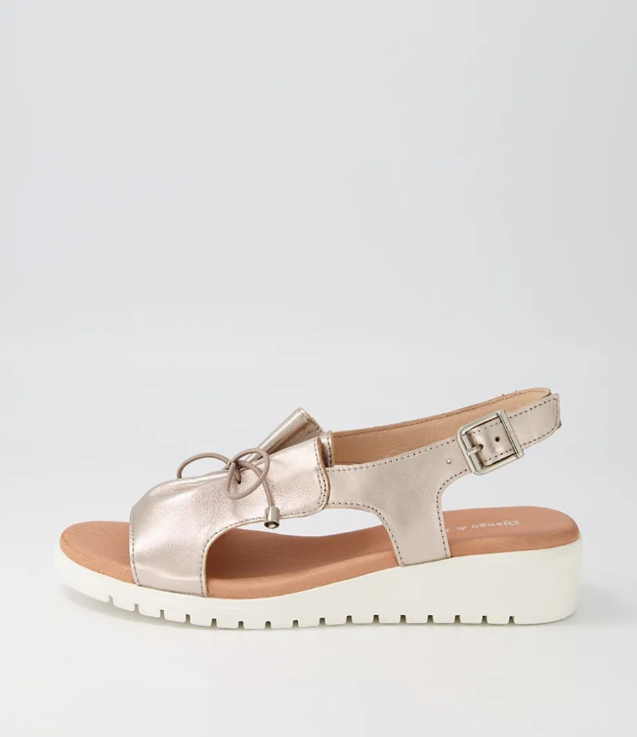 Malika Platino White Leather Sandals<DJANGO & JULIETTE Online