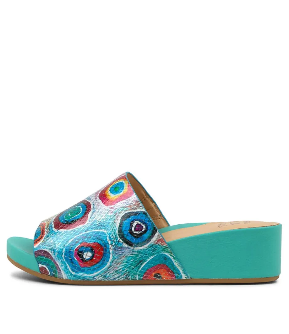 Marcy W Bright Patch Multi Slides<ZIERA Discount