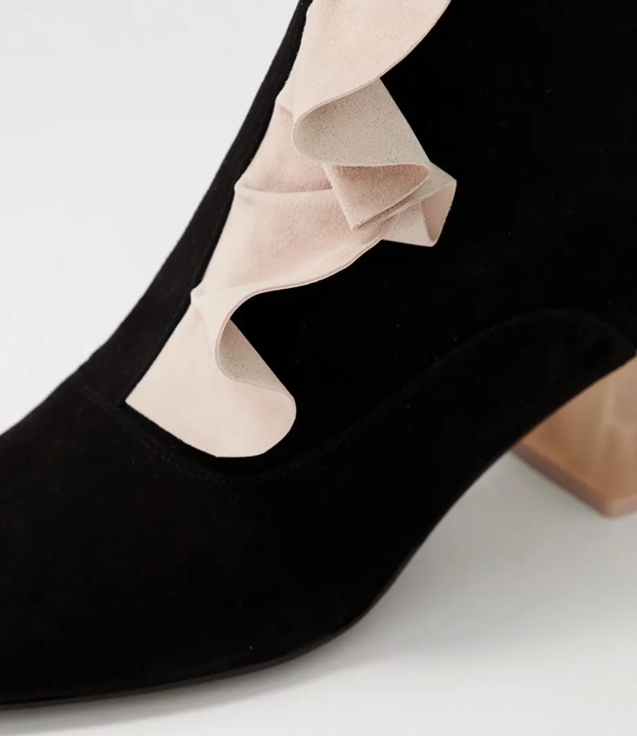 marzia_black_nude_suede_ankle_boots_4.webp Marzia Black Nude Suede Ankle Boots<DJANGO & JULIETTE Store