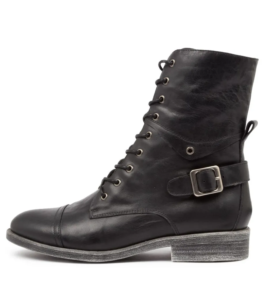 Mekhi Black Leather<DJANGO & JULIETTE Online