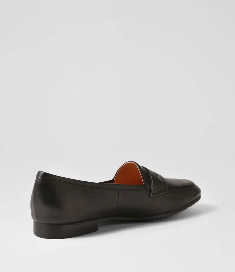 melinato_black_leather_loafers_2.webp Melinato Black Leather Loafers<TOP END Sale