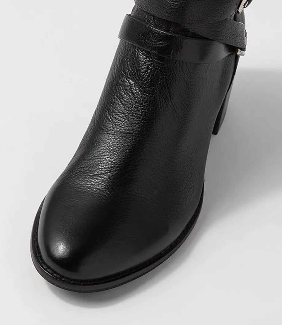 melvine_black_leather_ankle_boots_3.webp Melvine Black Leather Ankle Boots<DJANGO & JULIETTE New