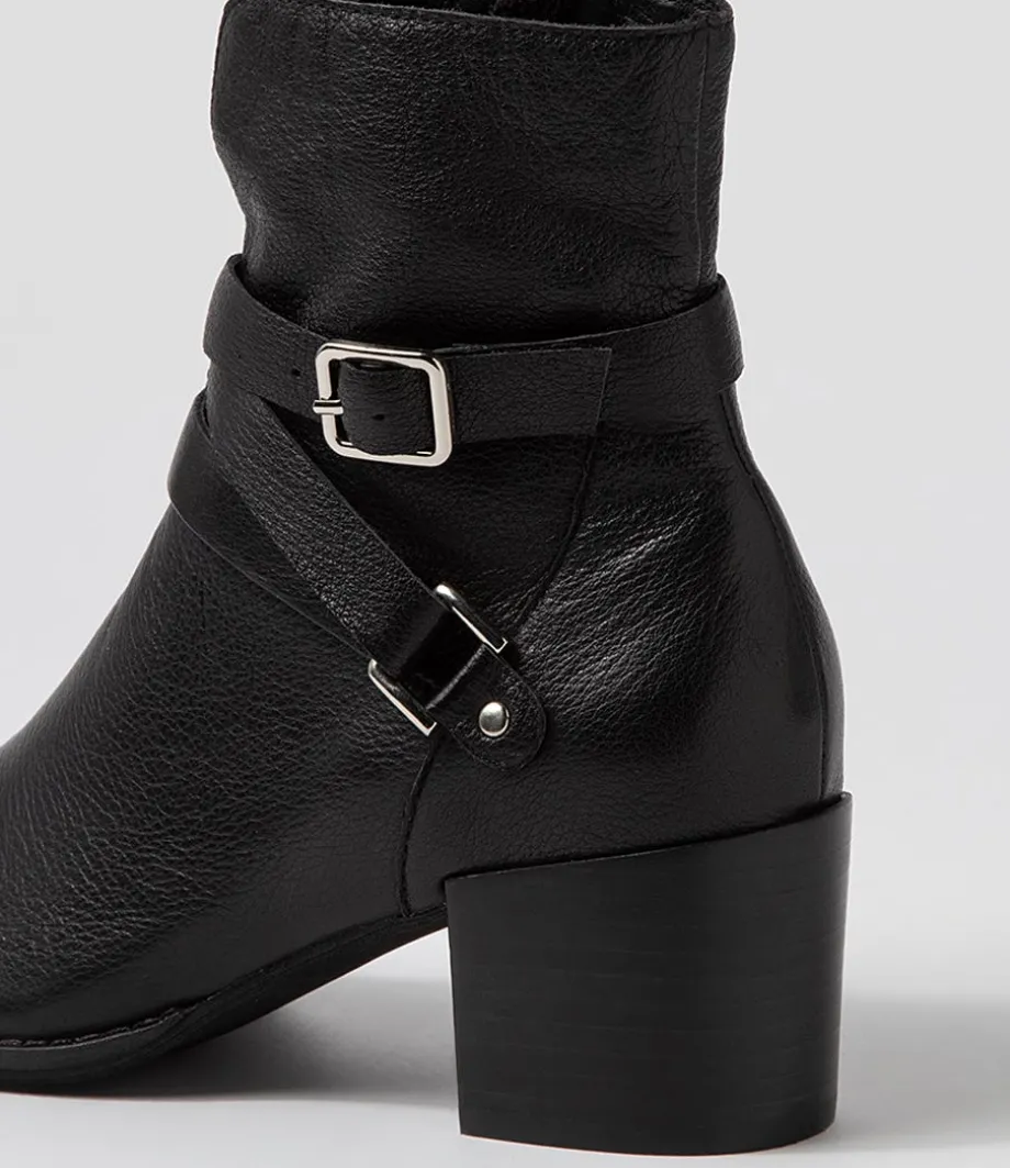 melvine_black_leather_ankle_boots_4.webp Melvine Black Leather Ankle Boots<DJANGO & JULIETTE New