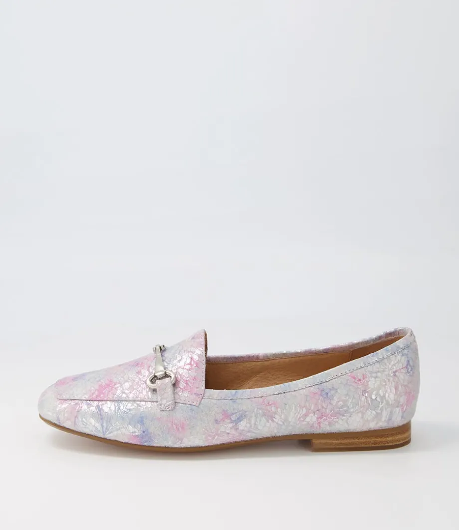 Mena Pastel Print Leather Loafers<TOP END Outlet