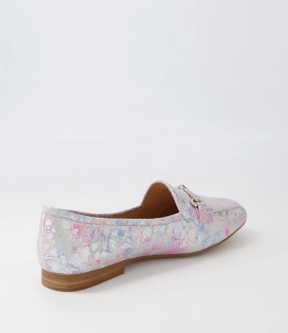 mena_pastel_print_leather_loafers_2.webp Mena Pastel Print Leather Loafers<TOP END Outlet
