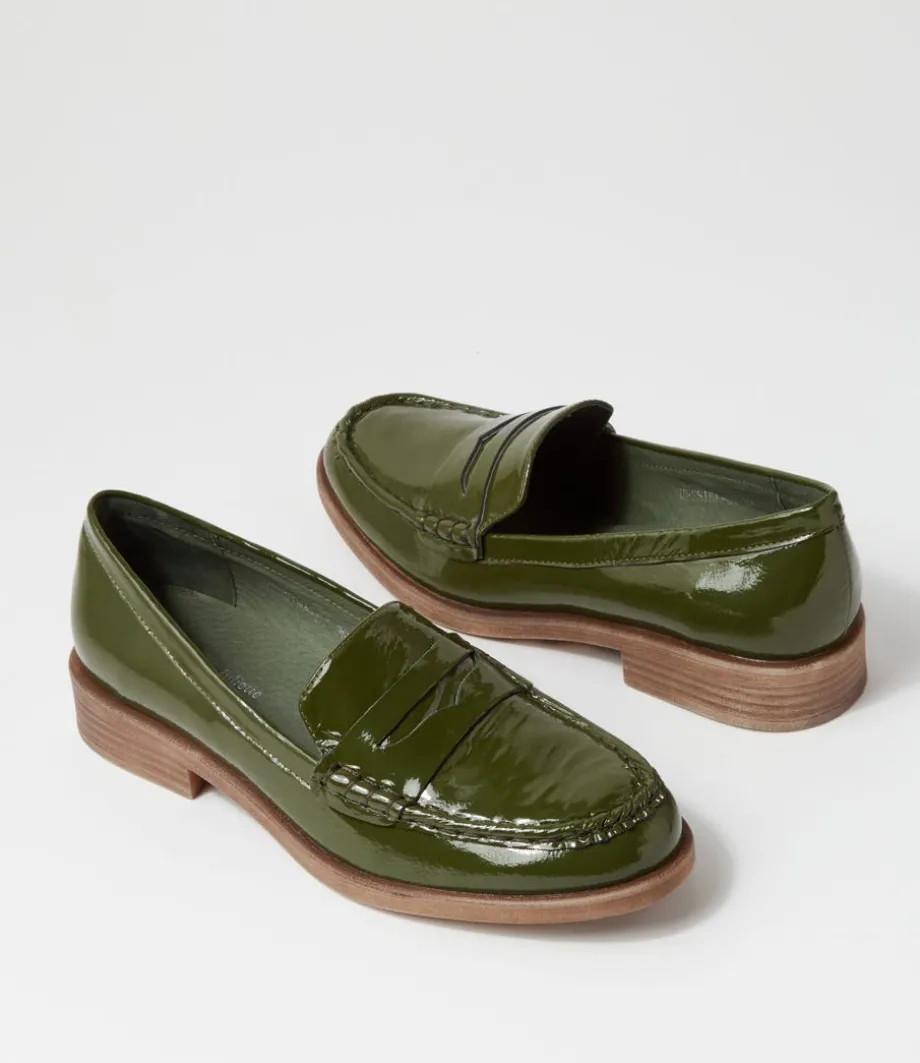 messina_khaki_patent_leather_loafers_4.webp Messina Khaki Patent Leather Loafers<DJANGO & JULIETTE Outlet