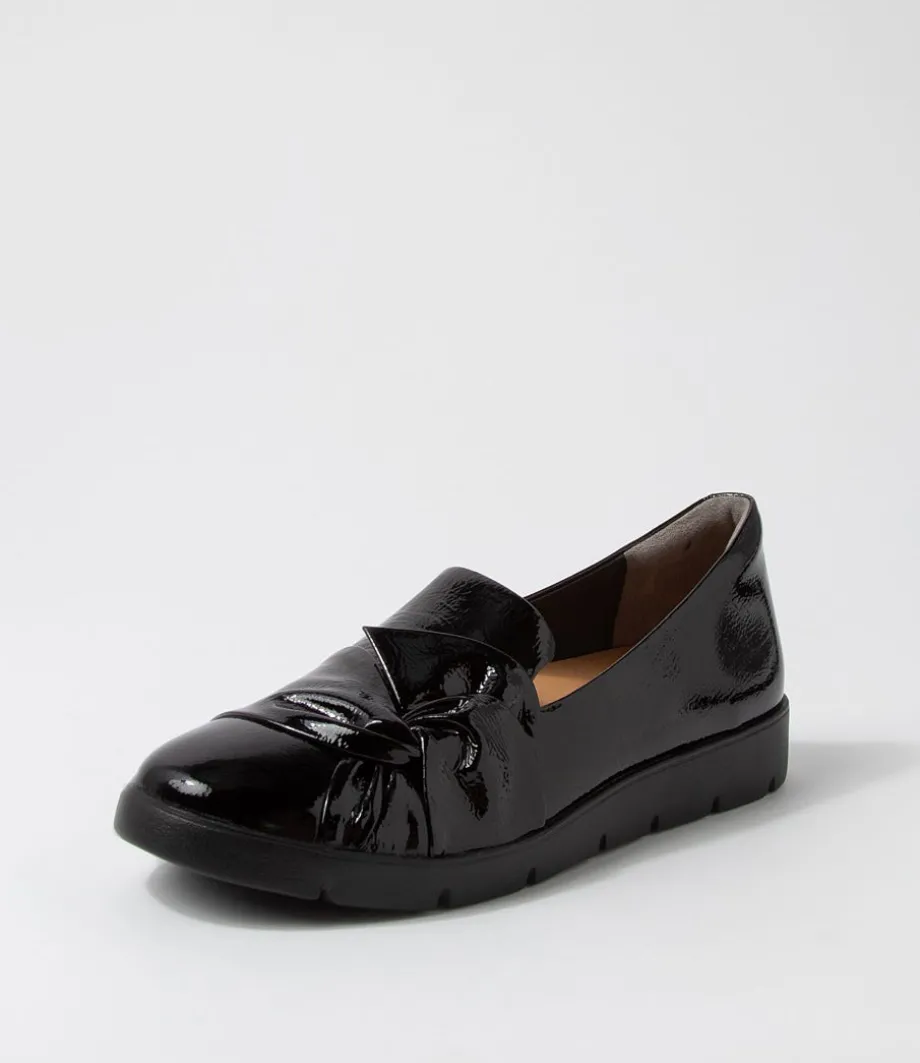 Miless W Black Patent Leather Loafers<ZIERA Shop
