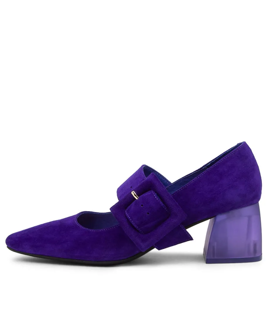 Milsom Purple Suede Heels<DJANGO & JULIETTE Clearance