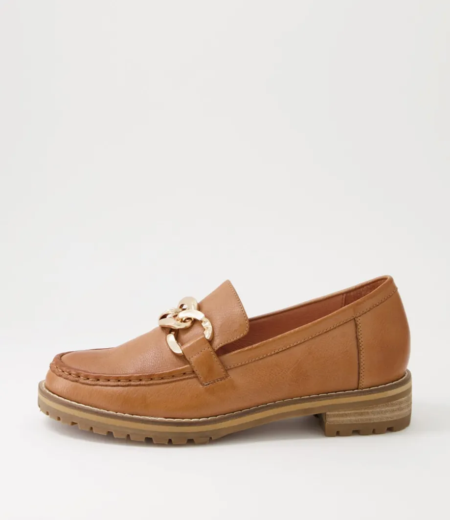 Misima W Tan Leather Loafers<ZIERA Sale