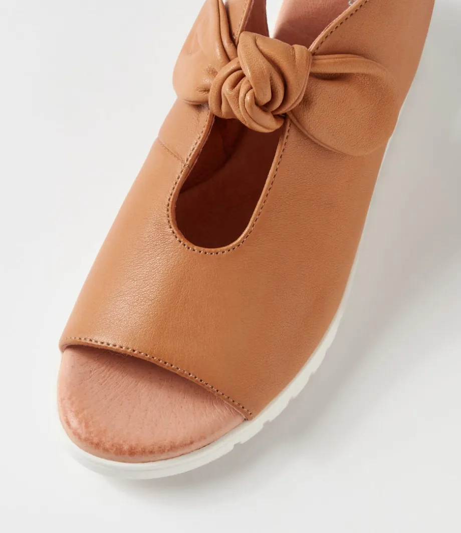 moneka_dark_tan_white_leather_sandals_3.webp Moneka Dark Tan White Leather Sandals<DJANGO & JULIETTE Cheap