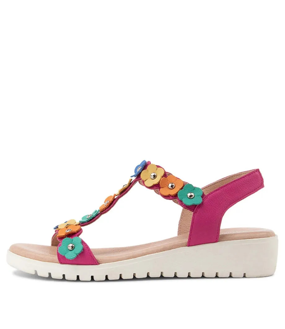 Murmur Fuchsia Multi Sandals<DJANGO & JULIETTE Outlet