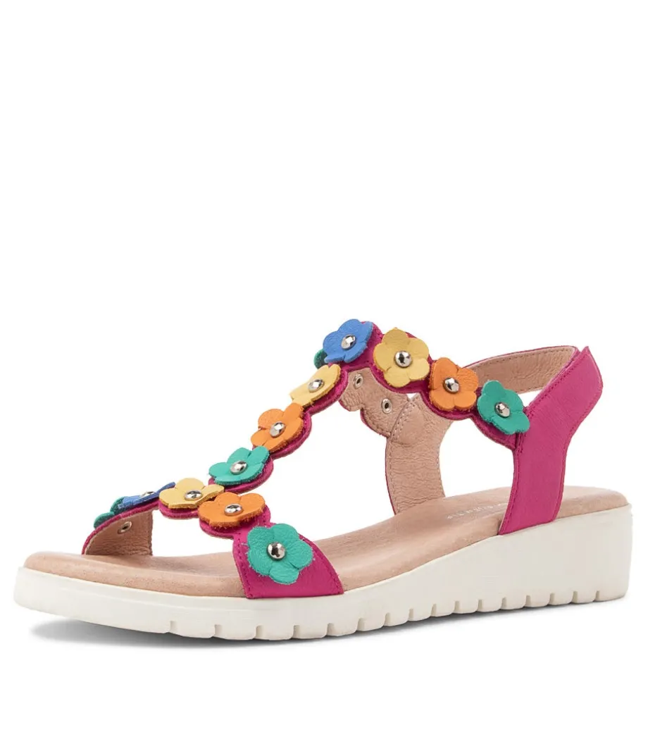 Murmur Fuchsia Multi Sandals<DJANGO & JULIETTE Outlet